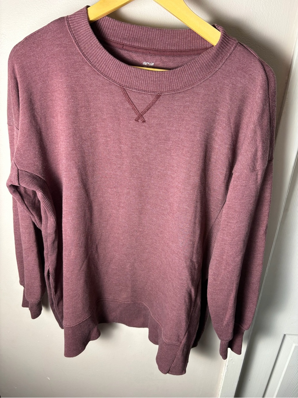 aerie Burgundy Crewneck Sweatshirt Size XS